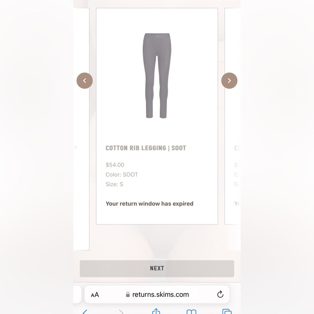 Brand NWT Skims, size small (too tight)